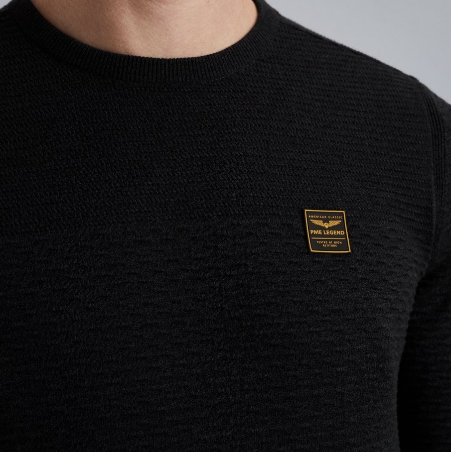 Afbeelding van PKW2510300 999 Heren Trui - Crew Neck Cotton Mouline - PME LEGEND